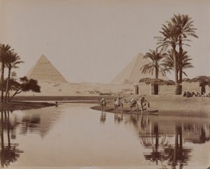 Ansicht der Pyramiden, Ägypten, 1893